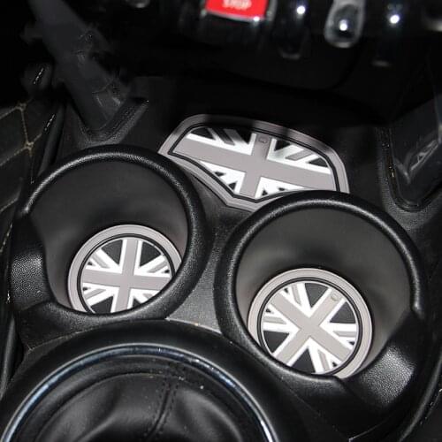 6pcs Gel Silicone Car Anti-Slip Interior Coffee Tea Cup Mat Pad Coaster Car Styling For Mini Cooper F56 Car Styling Accessories
