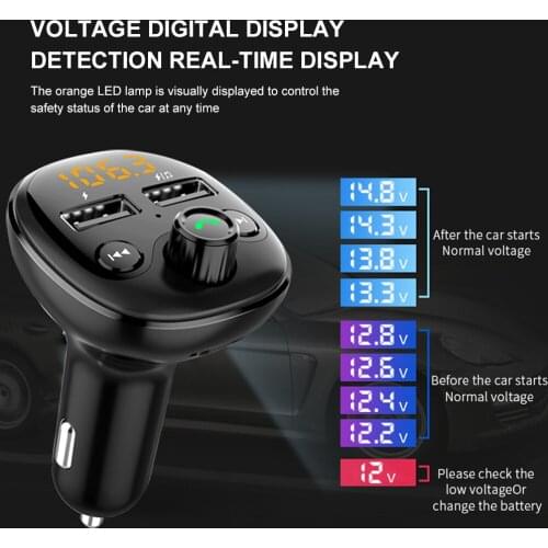Radio FM Transmitter Bluetooth Car MP3 Player Dual USB Charger Handsfree Car Kit TF U Disk Music Player Car music function ship