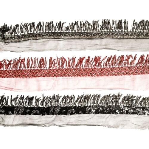 Black lace ribbon sewing embroidery colorful decorative sequins DIY clothing craft supplies accessories 1 meter for sale