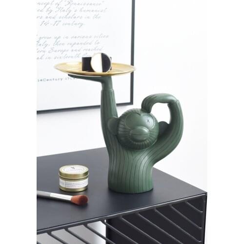 Nordic Style Home Decoration Tv Cabinet Key Storage Box Decoration Small Monkey Decoration