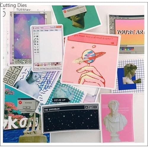 Cartoon Style Decorative Paper Sticker Kawaii Stationery Paper Card Making Happy Planner