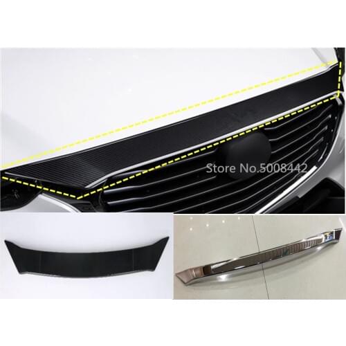 For Mazda CX-3 CX3 2017 2018 2019 2020 Car Cover Bumper Engine Trim Racing Front Grid Grille Frame 1pcs