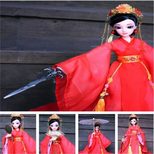 Shoes Doll Accessories Lamp Costume Paper Chinese Embroidered 1pc For Roll Mini Palace Umbrella