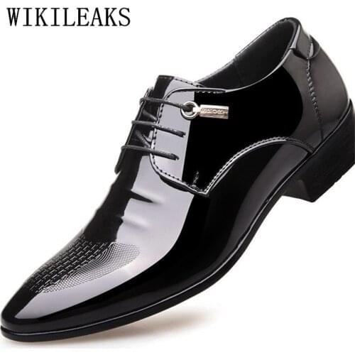 Formal Wedding Shoes Mens Pointed Toe Dress Shoes 2020 Designer Luxury Brand Oxford Shoes For Men Italy Sapato Oxford Masculino