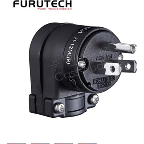 Hi-end Furutech FI-E12L (R) FI-12ML (G) Rhodium 24K gold Schuko Connector Angled Schuko Plug