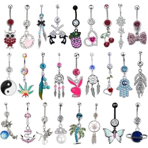 1PC New Arrival Pendant Belly Button Rings Sexy Body Piercing Bars Piercings Navel Piercing Gothic Fine Jewelry Wedding Jewelry