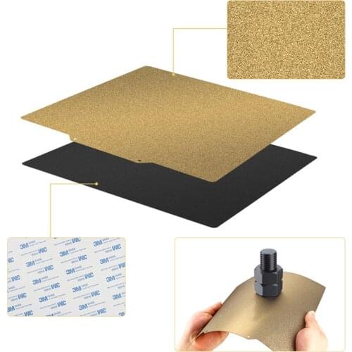 Upgraded 235*235MM Magnetic B Side Sticker + PEI Powder Coating Steel Plate Kit for Ender-3/V2 3D Printer Accessories