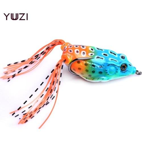 YUZI Soft Frog Fishing Minnow 1Pcs 6cm 12g Lifelike Mix Crank Lures Silicone Wobblers Top water spinner bait Fishing Lure