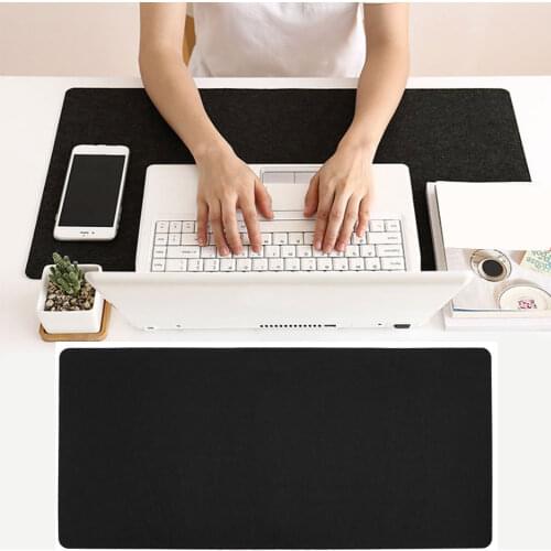 Office Computer Desk Mat Winter Warm Modern Table Mouse Pad Wool Felt Laptop Cushion Desk Mat Computer Mousepad Table Cover
