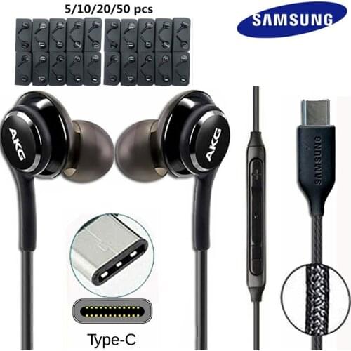 Samsung Earphone EO IG955 Type-c wholesale 5/10/20/50 pcs In-ear Mic wired headset for AKG huawei xiaomi vivo smart phone