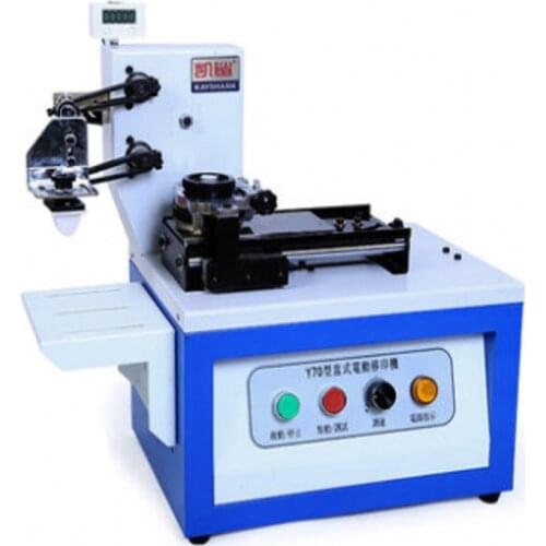 Electric pad printer machine Printing machine for product date, small logo print with counter + rubber pad +cliche plate