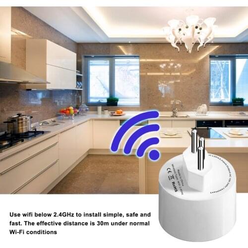 LSPA3 Power Socket 16A Travel WiFi Power Adapter Portable Plastic Smart Countdown Outlet Timer Brazil Plug