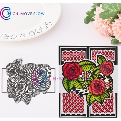 2019 New Arrival CH oasis of roses sleeve Metal cutting dies stencil Greeting Card Decoration DIY Scrapbooking Scrapbook Paper