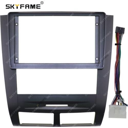 SKYFAME Car frame cable Kits Fascia Panel For SSANGYONG Rexton 2002-2006 Android Big Screen Audio Dash Panel Frame