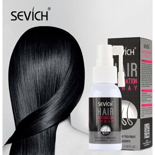 SEVICH 30ml Ginger Hair Growth Spray Hair Treatment Spray Anti-Loss Essence Hair Restoration Spray White Hair Repair Spray