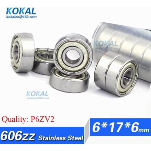 [SS606ZZ-P6]Free Shipping 10pcs ABEC-7 stainless steel S606ZZ 60016-2ZZ domestic ball bearing 6mm*17mm*6mm