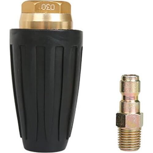 3000psi Ceramic Core Turbo Nozzle 360 Degree Rotating Nozzle for Ultra High Pressure Cleaning Vehicles,Washing Floor
