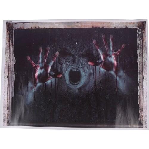 Halloween Decorations 3D Ghost Wall window Sticker Removable Horror Decal Poster car stickers