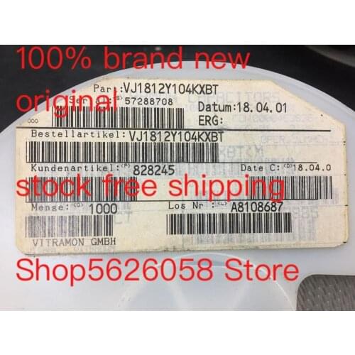 VJ1812Y104KXBT SMD 100% brand new in stock 50PCS/LOT