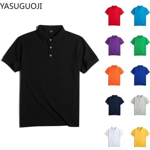 YaSuGuoJi Short Sleeve Polos For Men