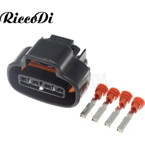 1-20Kits 4 Pin 2JZ-GE Distributor Crank Wire Socket Plug TPS Boost Sensor Oval Ignition Coil Connector 6189-0929 For Toyota