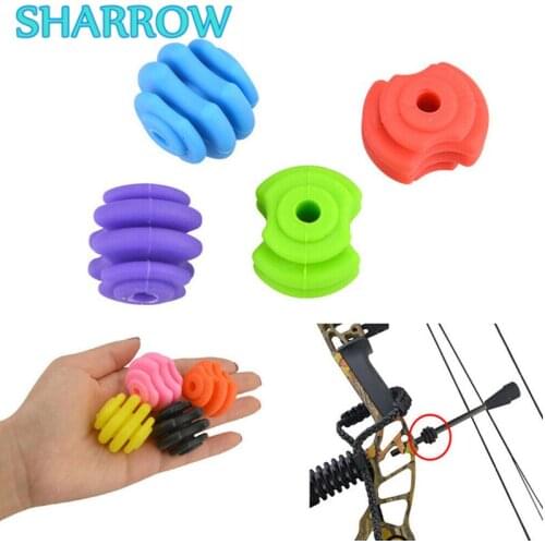 1Pc Compound Bow Stabilizer Ball String Stop Suppressor Bracket Archery LimbSaver For Outdoor Shooting Training Accessories