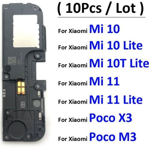 10Pcs/Lot, Buzzer Ringer Loud Speaker Loudspeaker Flex Cable For Xiaomi Mi A3 8 9 10 11 10T Lite Pro Se Poco M3 X3 NFC