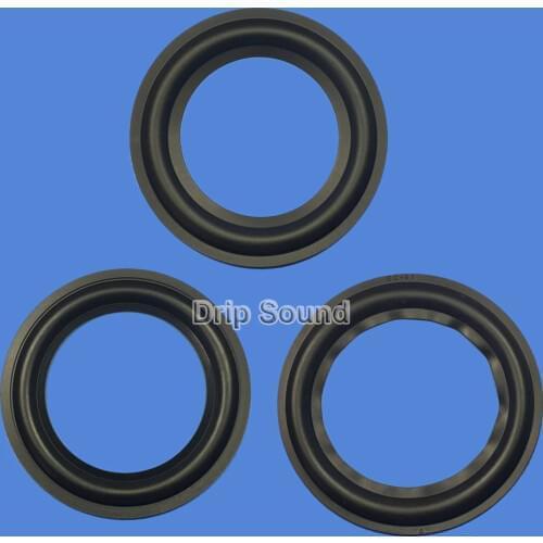 2pcs 4" inch Speaker Rubber Edge Subwoofer Surround Circle Woofer Repair Parts