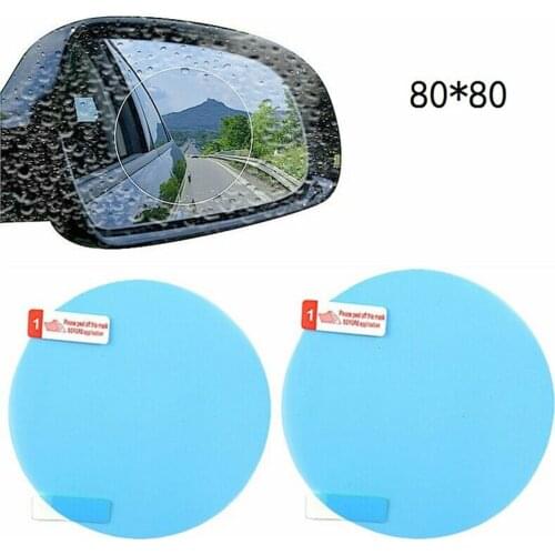 2pcs / Set Anti Fog Film For Car Rearview Protective Film Waterproof With Transparent Sticker For Car Window