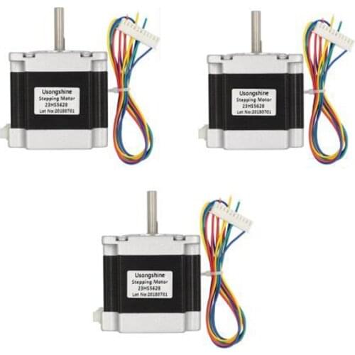 3pcs Nema 23 2.8A Stepper motor 57 motor 4-lead stepper motor 23HS5628 step motor for CNC Laser Grind engraving machine tools