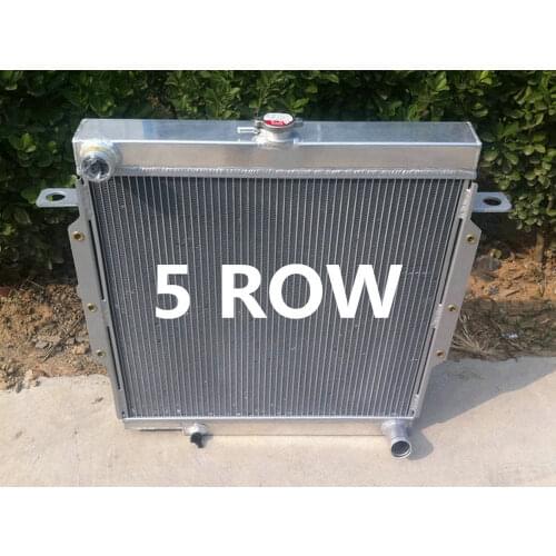 5 Row Aluminum Radiator 1990-2001 For Toyota Land Cruiser 75 Series HZJ75 90 91 92 93 94 95 96 97 98 99 00 01