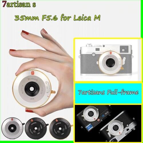 7 artisans Full-frame 35mm F5.6 Lens Large Aperture Leica M Mount Camera Len MF for Leica M-Mount Camera M-M M8 M9 M10