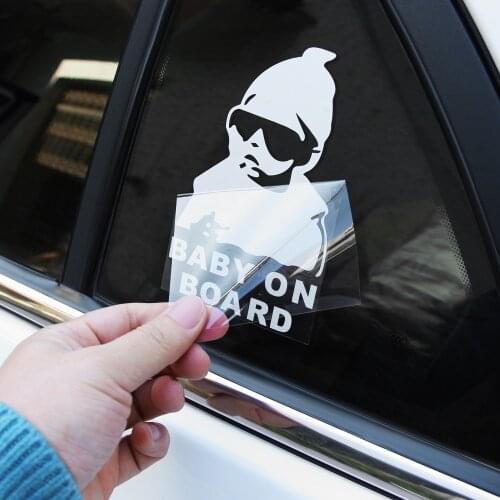 BABY ON BOARD Creative Fashion Car Sticker For BMW E60 Ford focus 2 Kuga Mazda 3 cx-5 Volkswagen Polo Golf 4 6 GTI
