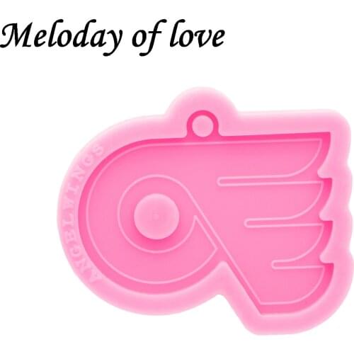 Glossy Silicone Flag Mold, Epoxy Jewelry Resin Casting Keychain Moulds Clay Molds Sculpture DY0778