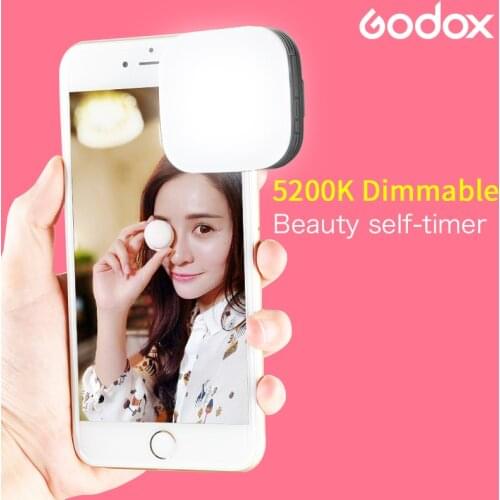 Godox M32 LED Selfie Mini Smart Clip Flash Video Light Bulit-in Li-ion Battery Brightness Adjustable LEDM32 for Photography