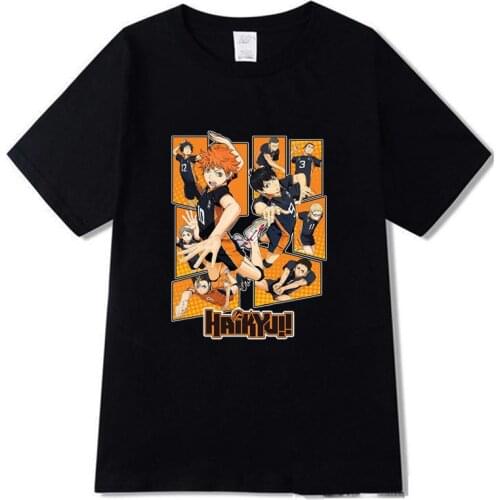 Haikyuu Volleyball Creative Friendship Summer Tee Shirt Short Hinata Shoyo Sleeve T-Shirt