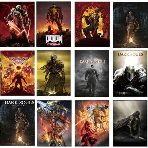 Game Poster Decoration Painting Oil Canvas Wall Art Canvas Painting Posters and Prints Decoration Living Room Home Decoration