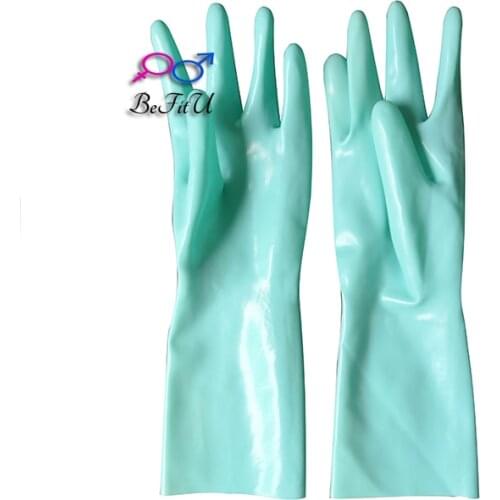 Latex short gloves fetish mittens sexy shiny accessories