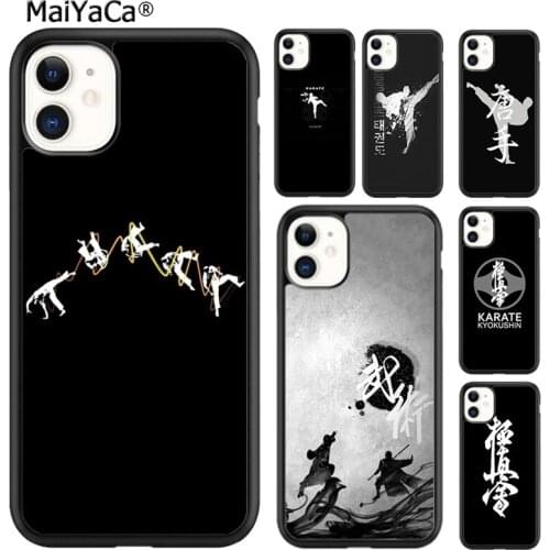 MaiYaCa Kung Fu Oyama Kyokushin Karate Phone Case Cover For iPhone SE 6 6s 7 8 plus X XR XS 11 12 pro max Galaxy S8 S9 S10 shell