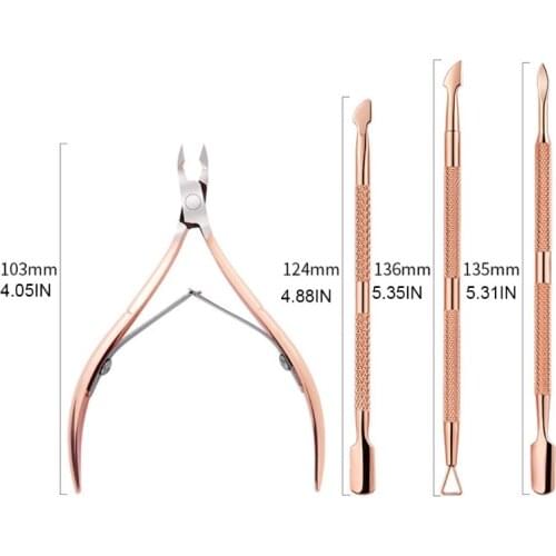 Manicure Pedicure Tools Kit for Fingernail Toenails Cuticle Trimmer with Cuticle Pusher and Cutter Cuticle Cutter