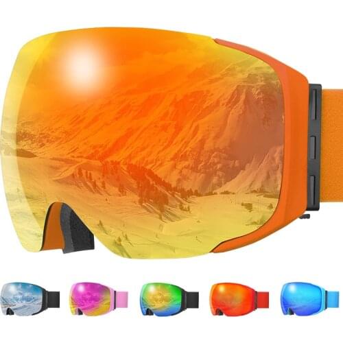 Adult Ski Goggles Magnetic Winter UV400 Men Women Double Anti-fog Snowboard Goggles