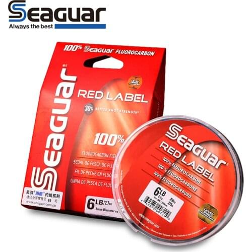 Original fishing line SEAGUAR RED LABEL 6LB-12LB 100% FLUOROCARBON Fishing Lines 229M