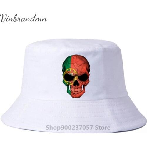 Portuguese Flag Gorros Fishing Fisherman Hat Fashion Vintage Skull portugal Cotton Hip Hop Panama Bucket Hat