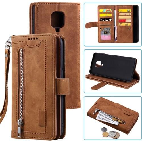 Shockproof Zipper Phone Flip Full Case With Wallet Card Holder For Huawei P30 P40 LITE Pro Cover Smart Phone Shell Accessories