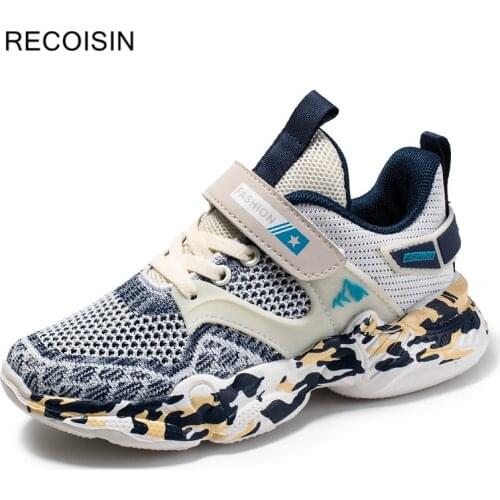 RECOISIN 2020 New Fashion Kids Sneakers Boys Shoes Fashion Spring Casual Children Sport Shoes For Boy Running Child Shoes