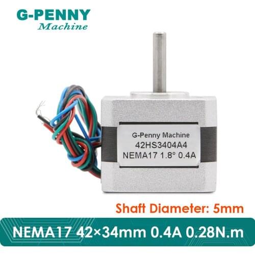 NEMA17 CNC Stepper motor 42*34mm 1.3A 0.26N.m 1.8Degree 40Oz-in 4-Lead Stepper Motor Used for CNC machine 3D Printer