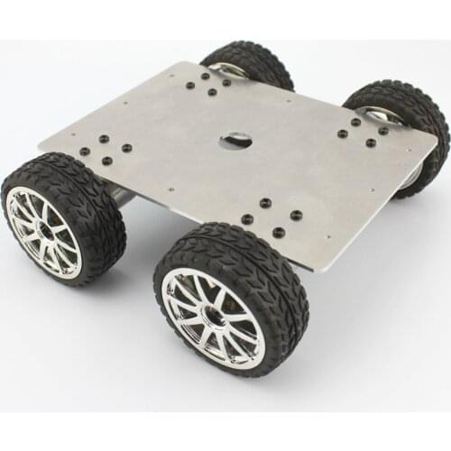 Aluminum Smart Car Chassis 4WD Drive 6V 133RPM Tracking Robot accessories