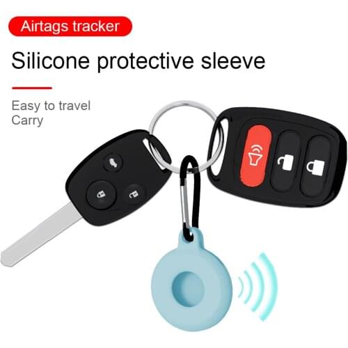Silicone Carry Case Protective Skin Cover for Airtags Bluetooth Wireless Tracker Protector Shell For Airtags Accessories Coque