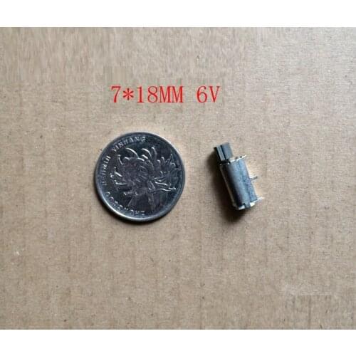 100pcs/lot 7*18MM Super Miniature Vibration Motor / Vibrator 3-6V 11000-24000RPM ,Very Strong Vibrating