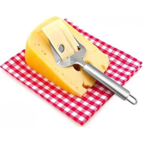 Cheese Slicer, Heavy Duty and Durable Stainless Steel Cheese Plane Cutter Slicer for Semi Hard and Hard Cheese, Pizza, Cake